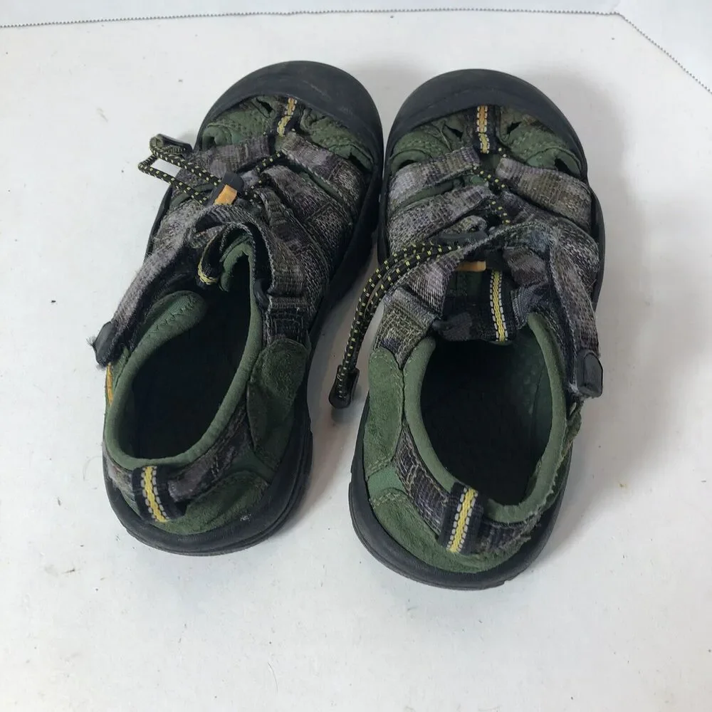 Keen Sandals Size Youth Kids‎ 1 Newport H2 Sports Waterproof Green Camo C1